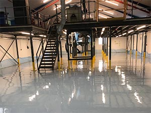 Upgrading a warehouse floor with CoGri High Build Epoxy Floor Coating