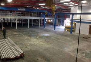 Old Warehouse Floor In Need Of Refurbishment