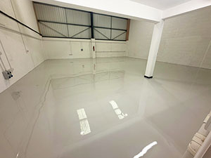 Completed Resin Floor Finish